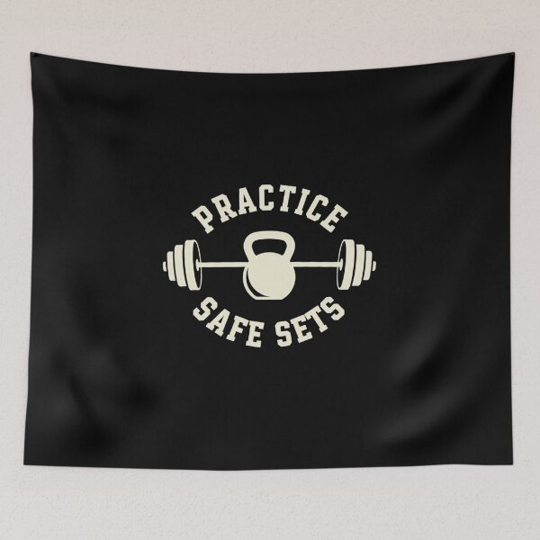 Item preview, Practice Safe Sets Gym Fitness Motivation Workout designed and sold by bynani32.