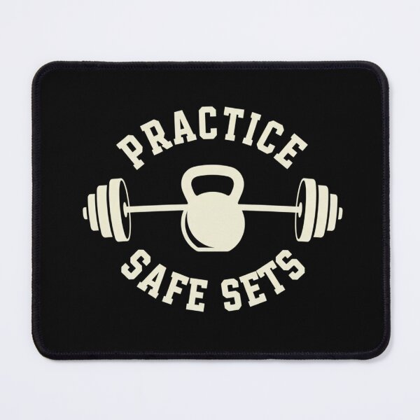 Item preview, Practice Safe Sets Gym Fitness Motivation Workout designed and sold by bynani32.