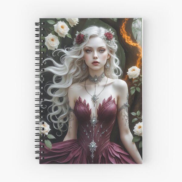 Item preview, Enchanting Fantasy Queen in Burgundy Gown designed and sold by ArtMorphStudio.