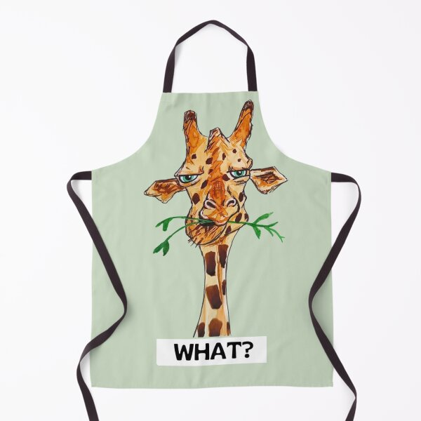Item preview, Cheeky Giraffe “WHAT?” – Funny Illustration designed and sold by Art by M.H..
