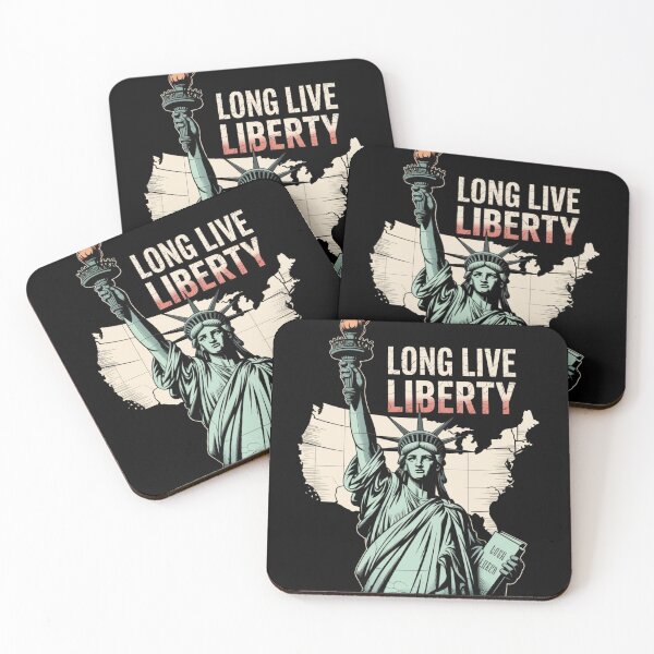 Item preview, Long Live Liberty - Statue of Liberty USA Map Vintage designed and sold by DarylWelsh2024.