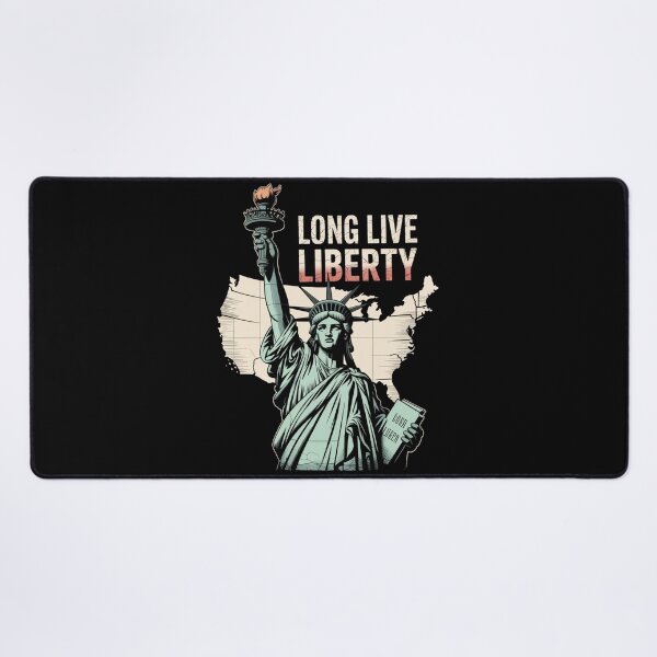 Item preview, Long Live Liberty - Statue of Liberty USA Map Vintage designed and sold by DarylWelsh2024.