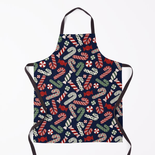 Item preview, Candies & Candy Canes - Multicolored on Dark Blue Navy designed and sold by thecolorbirdie.