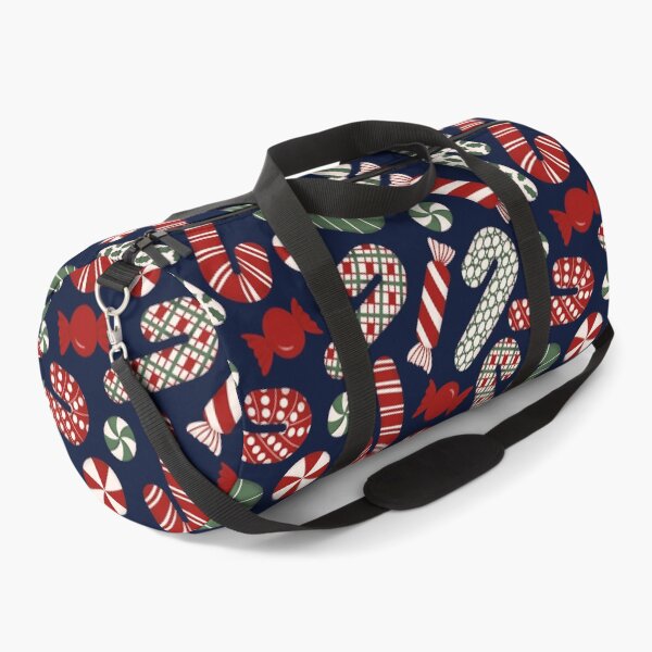 Item preview, Candies & Candy Canes - Multicolored on Dark Blue Navy designed and sold by thecolorbirdie.