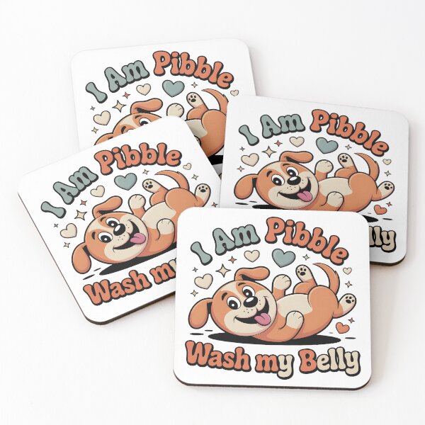 Item preview, I Am Pibble Wash My Belly Retro Funny Dog Tee designed and sold by Viktorio Art Shop.