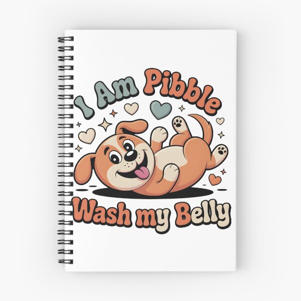 Item preview, I Am Pibble Wash My Belly Retro Funny Dog Tee designed and sold by Viktorio Art Shop.