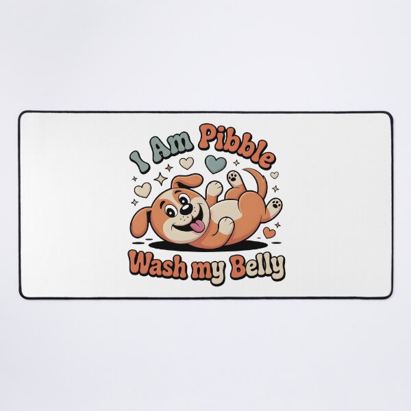 Item preview, I Am Pibble Wash My Belly Retro Funny Dog Tee designed and sold by Viktorio Art Shop.