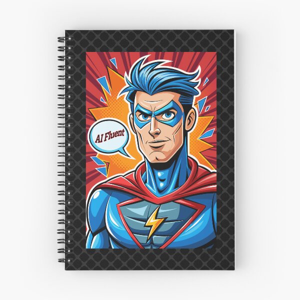 Item preview, AI Fluent Superhero. designed and sold by UltraQuirky.