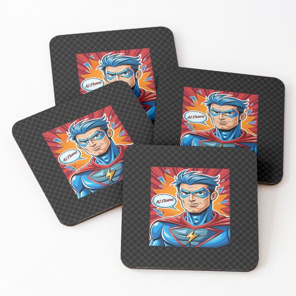 Item preview, AI Fluent Superhero. designed and sold by UltraQuirky.