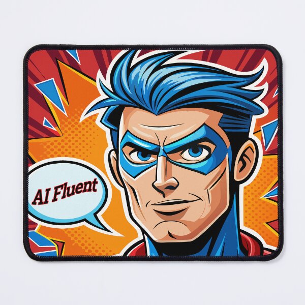 Item preview, AI Fluent Superhero. designed and sold by UltraQuirky.