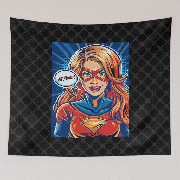 Item preview, AI Fluent Superhero, v2. designed and sold by UltraQuirky.