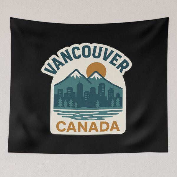 Item preview, Vancouver Canada Mountains and Skyline Souvenir designed and sold by Youssef-BM.