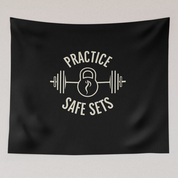Item preview, Practice Safe Sets Gym Fitness Motivation Workout designed and sold by bynani32.