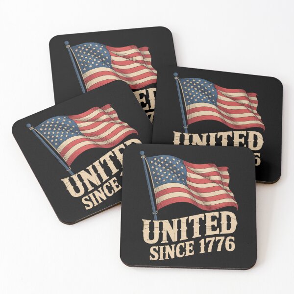 Item preview, United Since 1776 - Vintage Waving American Flag designed and sold by DarylWelsh2024.