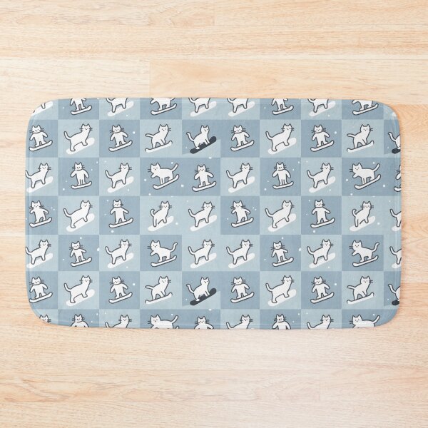 Item preview, Cute Cat Snowboarding Minimal Flat Vector designed and sold by Uglyandcute.