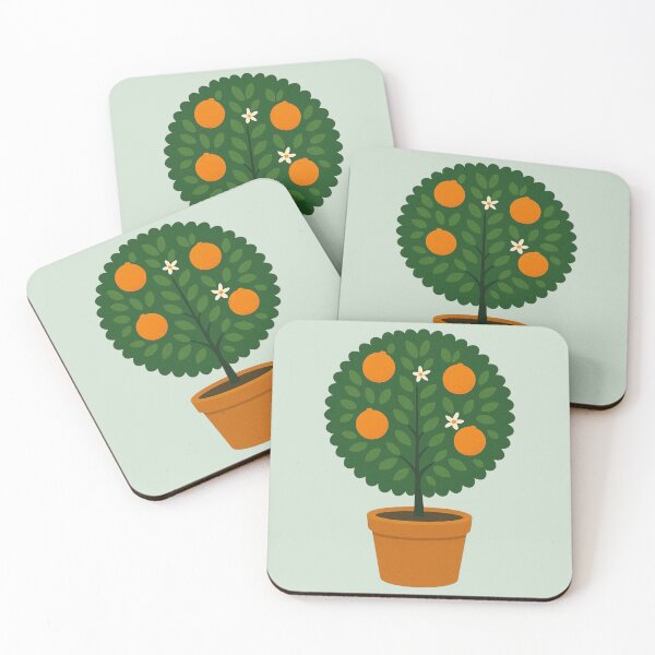 Item preview, Orange Tree in Terracotta Pot – Mediterranean Wall Art / Orange Tree in Terracotta Pot – Mediterranean Print designed and sold by Aloloco.