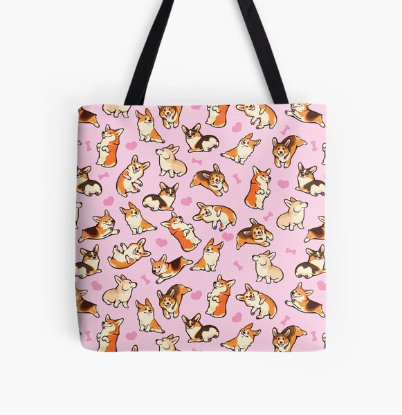 Item preview, Lovey corgis in pink designed and sold by Colordrilos.