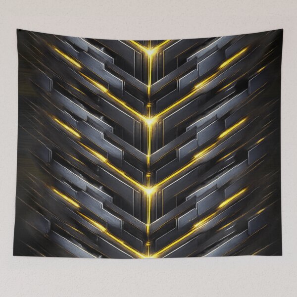 Item preview, Luxury Futuristic Gold Armor Pattern designed and sold by Bellassi.