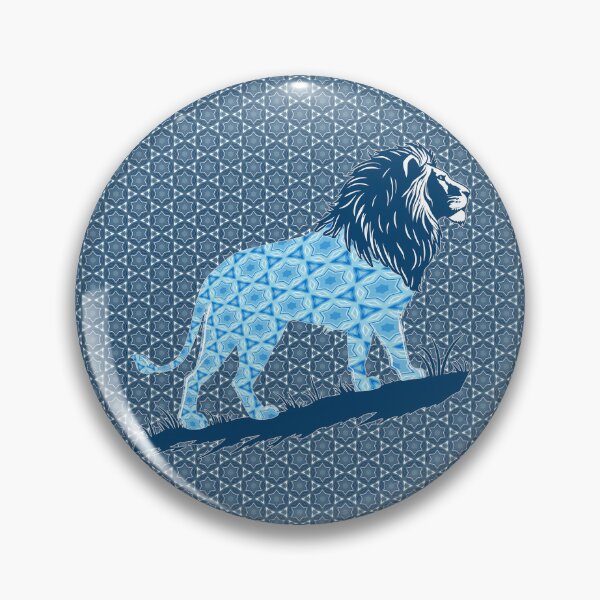 Item preview, Star of David, Pattern 2, Lion of Judah - Blue. designed and sold by UltraQuirky.