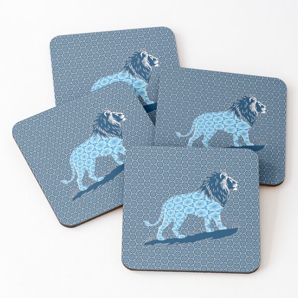Item preview, Star of David, Pattern 2, Lion of Judah - Blue. designed and sold by UltraQuirky.
