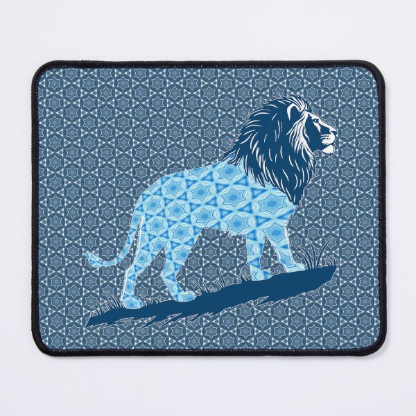 Item preview, Star of David, Pattern 2, Lion of Judah - Blue. designed and sold by UltraQuirky.