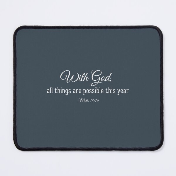 Item preview, With God All Things Are Possible This Year Matthew 19:26 Christian Design designed and sold by Gahyl7.