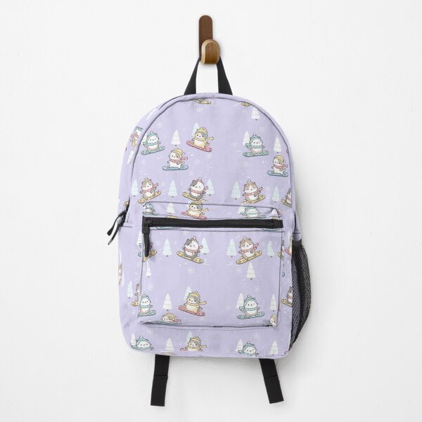 Item preview, Kawaii Cat Snowboarding Cute Seamless Pattern designed and sold by Uglyandcute.