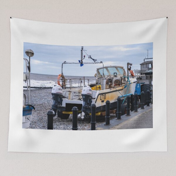 Item preview, Fishing boat on Cromer beach designed and sold by yackers1.