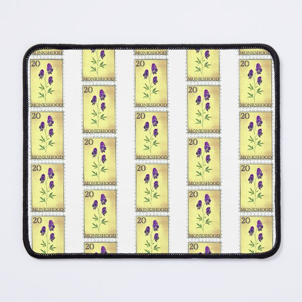 Item preview, Monkshood Flower Stamp designed and sold by Lillilia.