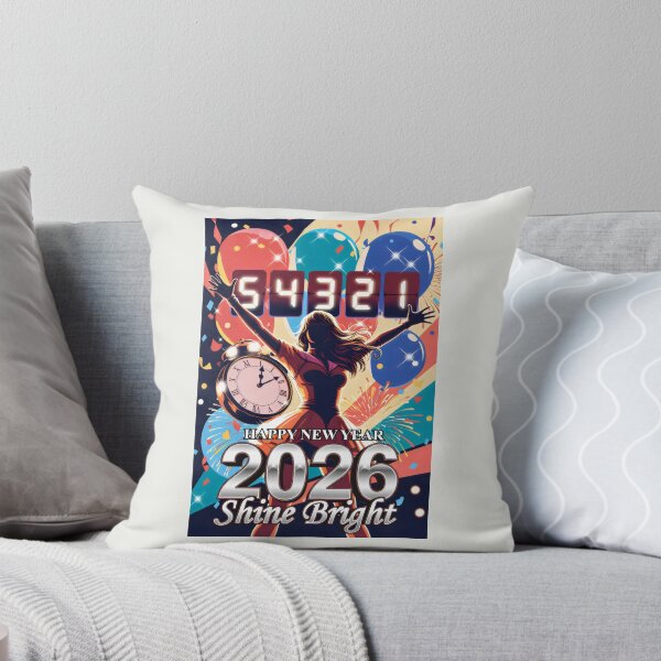 Item preview, Happy New Year 2026 Shine Bright Countdown Celebration Art designed and sold by SplashTastic.