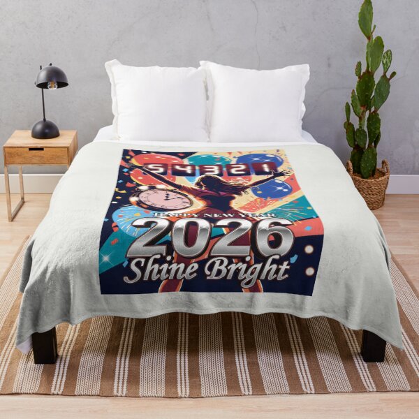 Item preview, Happy New Year 2026 Shine Bright Countdown Celebration Art designed and sold by SplashTastic.