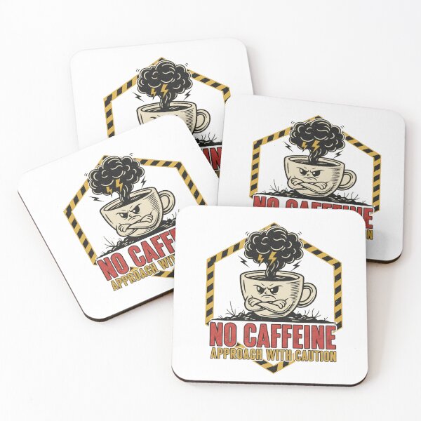 Item preview, Approach with caution, no caffeine designed and sold by Misty Brook Designs.