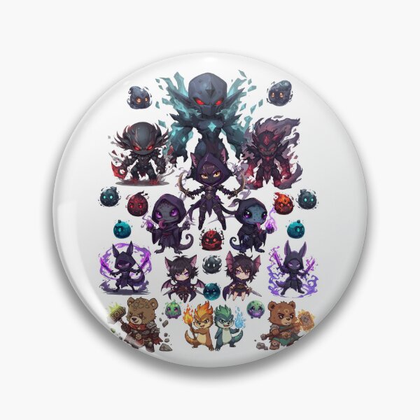 Item preview, The Shadowed Order of Monzora – Dark Fantasy Chibi Villains Guild designed and sold by Monzora.
