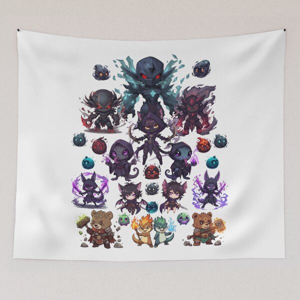 Item preview, The Shadowed Order of Monzora – Dark Fantasy Chibi Villains Guild designed and sold by Monzora.