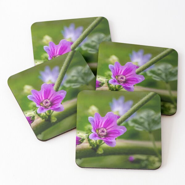 Item preview, Purple Mallow Flower Macro designed and sold by Rabee Khalil Photography.