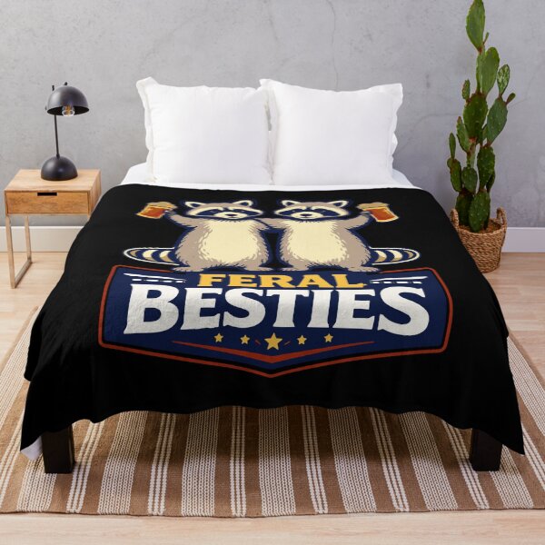 Item preview, Feral Besties PNG: Funny Raccoon Best Friends Birthday Bestie png Cute Animal Illustration designed and sold by sssweetness.