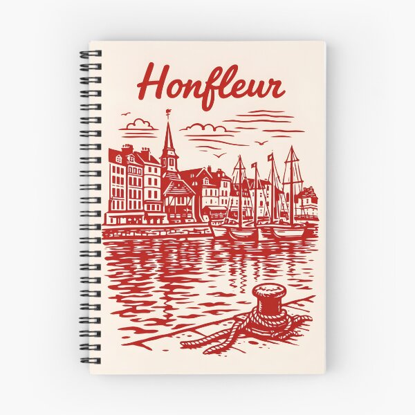 Item preview, Honfleur – Normandy Harbor Vintage Illustration designed and sold by Tattee.