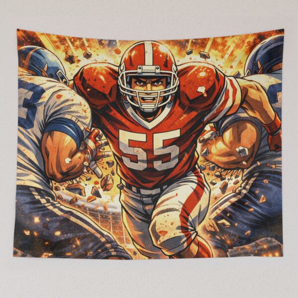 Item preview, American Football, No Fear, Sports Anime Poster designed and sold by JonelleTshirts.
