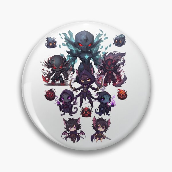 Item preview, The Dark Kingdom of Monzora – Chibi Shadow Lords & Evil Fantasy Guild designed and sold by Monzora.