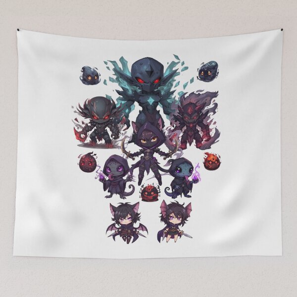 Item preview, The Dark Kingdom of Monzora – Chibi Shadow Lords & Evil Fantasy Guild designed and sold by Monzora.