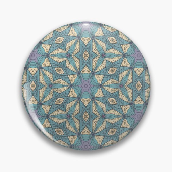 Item preview, Star of David, Pattern 6 - Turquoise and Beige. designed and sold by UltraQuirky.