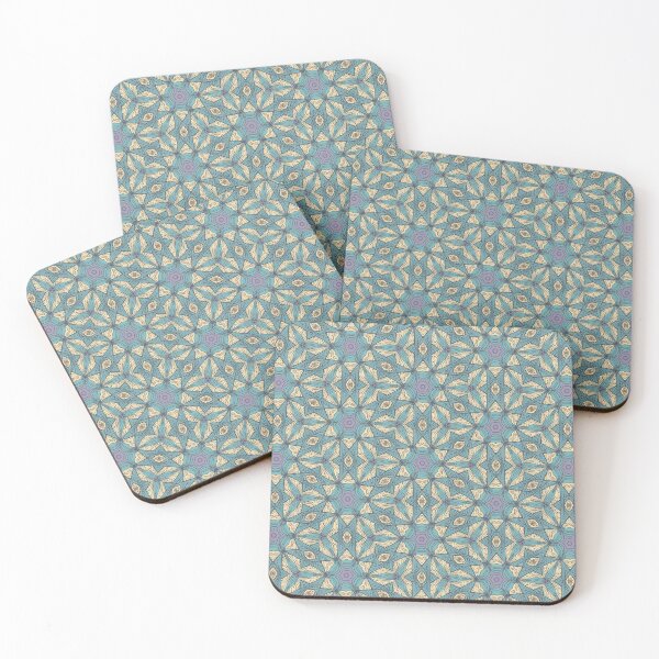 Item preview, Star of David, Pattern 6 - Turquoise and Beige. designed and sold by UltraQuirky.