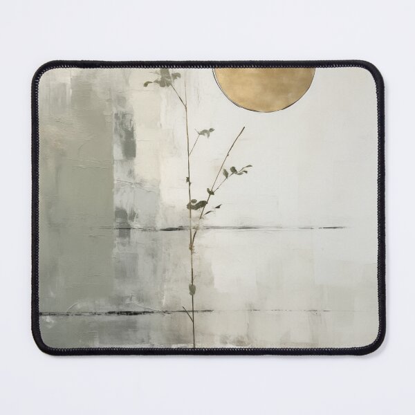 Item preview, Wabi sabi and japandi inspired sage and gold abstract nature designed and sold by filigreedigital.