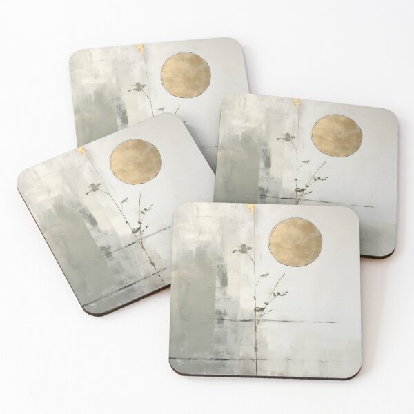Item preview, Wabi sabi and japandi inspired sage and gold abstract nature designed and sold by filigreedigital.