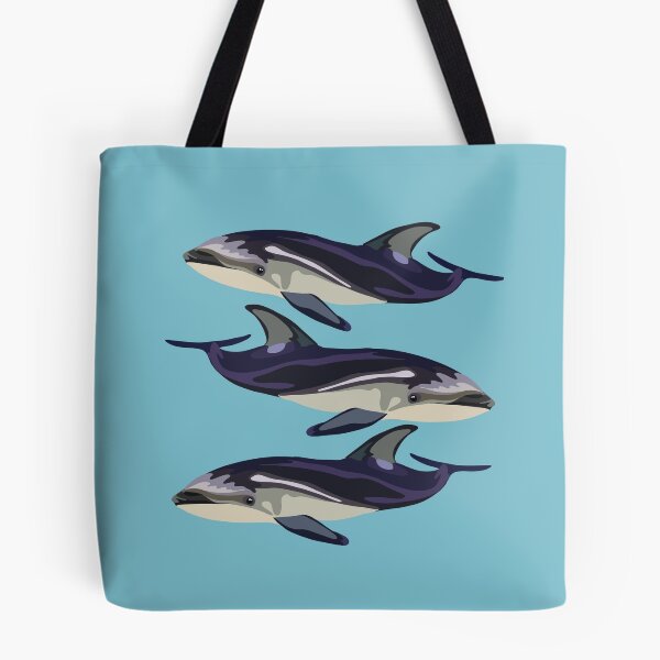 Item preview, W is for White Sided Dolphin,White-Sided Dolphin Artwork – Energetic Marine Mammal Illustration and Ocean Wildlife Design designed and sold by PrettylittlepastelUk.