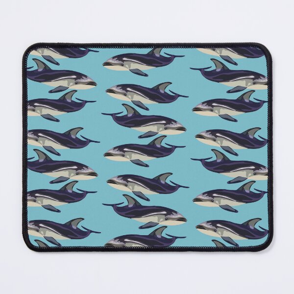 Item preview, W is for White Sided Dolphin,White-Sided Dolphin Artwork – Energetic Marine Mammal Illustration and Ocean Wildlife Design designed and sold by PrettylittlepastelUk.