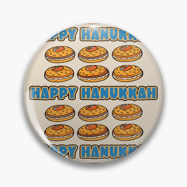 Item preview, Happy Hanukkah, Jelly Donuts - English. designed and sold by UltraQuirky.