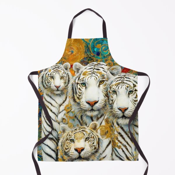 Item preview, White Tigers Floral Art designed and sold by TheDarkWardrobe.
