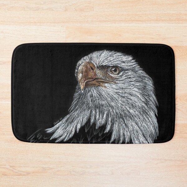 Item preview, Guardian of the Skies - Bald Eagle Realistic Ink & Pencil Drawing designed and sold by JanidAlfaro.