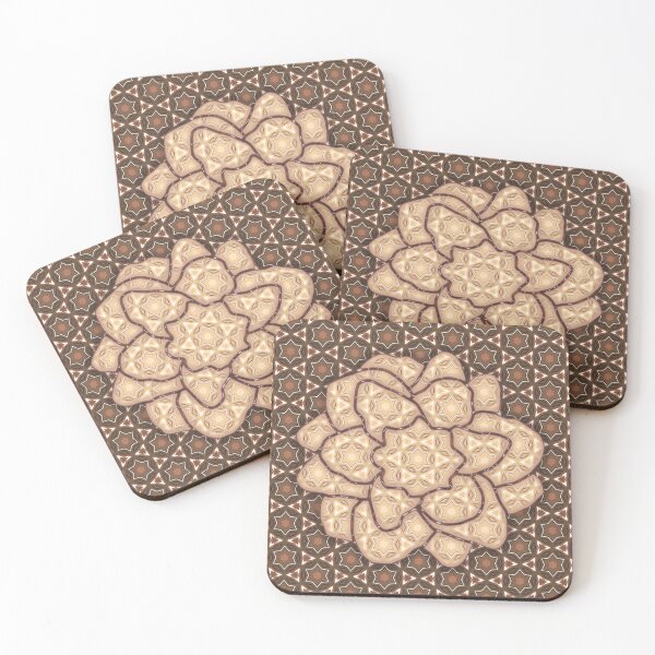 Item preview, Star of David, Pattern 2, Flower - Light Beige. designed and sold by UltraQuirky.